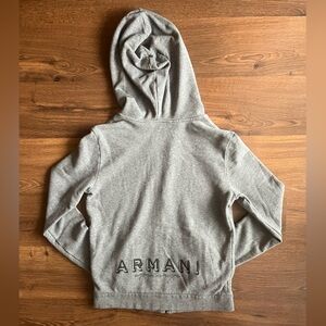 NWOT Armani Zip Up Hoodie Sweater